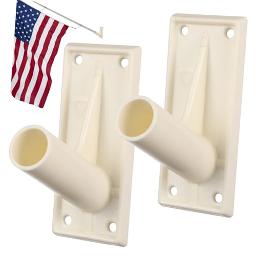 Toyvian 8 Sätze Kunststoff Fahnenmast Halterung Wandmontage Robuste Flaggenhalterung Für Garten Und Saisonfahnen Vielseitig Einsetzbar 2 Stücke * 8 von Toyvian