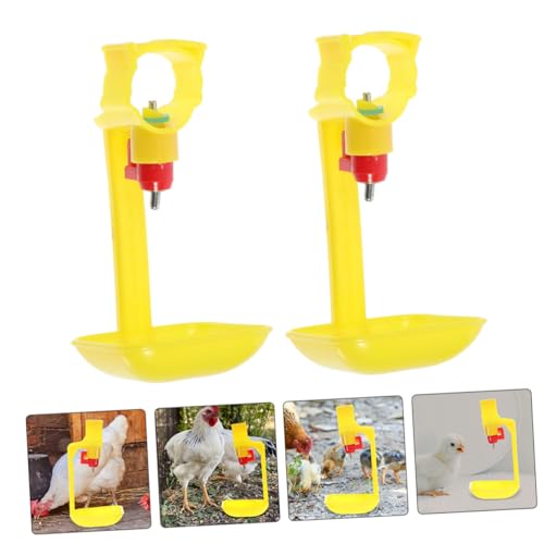 Toyvian 8 Stück Automatische Hühnertränke aus Langlebigem Einfache Installation Effizienter Wasserspender für Geflügel Wie Hühner Tauben für Bauernhof und Geflügelhaltung von Toyvian