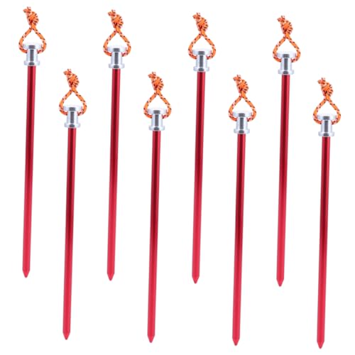 Toyvian 8 Stück Hering Camping Einsatz Bausatz extra für Anbindung schwer Erdnägel Erdnagelpfähle strapazierfähiger Zeltnagel Zeltstangen Zeltnägel Aluminiumlegierung rot Toyvian 8 Stück Hering Camping Einsatz Bausatz extra für Anbindung schwer Erdnägel Erdnagelpfähle strapazierfähiger Zeltnagel Zeltstangen Zeltnägel Aluminiumlegierung rot von Toyvian