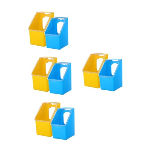 Toyvian 8 Stück Pigeon Feeder Hängender Mehrzweck Futterbehälter mit Deckel Praktische Langlebige Futter und Wasserschale für Tauben Platzsparend und Einfach zu Befüllen Blau und Gelb Toyvian 8 Stück Pigeon Feeder Hängender Mehrzweck Futterbehälter mit Deckel Praktische Langlebige Futter und Wasserschale für Tauben Platzsparend und Einfach zu Befüllen Blau und Gelb von Toyvian