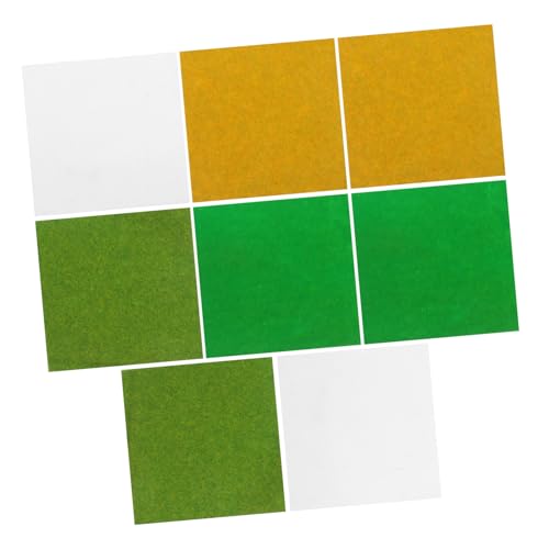 Toyvian 8stücke Kunstrasen Zum Basteln Simulation Einer Künstlichen Moosmatte Kleines Kunstgras Für Feengarten-Dekoration Modell-landschaftsprojekte Winzige Landschaftsdekoration von Toyvian