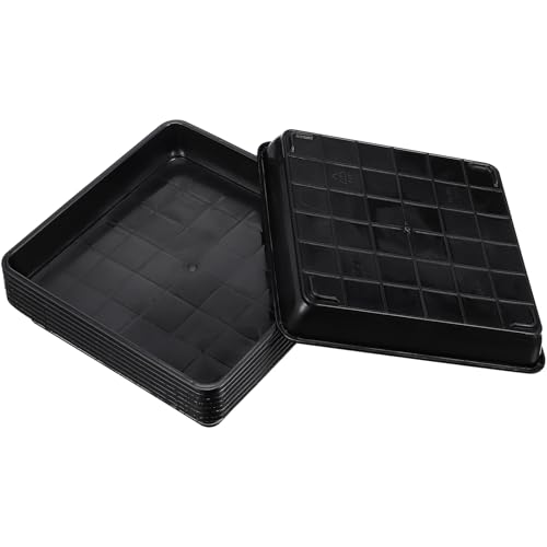 Toyvian 8 Stück Teiliges Kunststoff Bonsai Tablett Vielseitige Quadratische Pflanztopf Untersetzer für Garten und Wohnung Schwarz für Topfpflanzen Toyvian 8 Stück Teiliges Kunststoff Bonsai Tablett Vielseitige Quadratische Pflanztopf Untersetzer für Garten und Wohnung Schwarz für Topfpflanzen von Toyvian