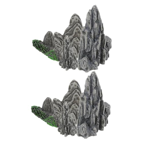 Toyvian 8 Stück Teiliges Miniatur Bonsai Widerstandsfähigem Harz Kreative Miniatur felsen für Terrarien und Zen gärten Vielseitige Landschaftsdekoration Installieren für Kleine von Toyvian