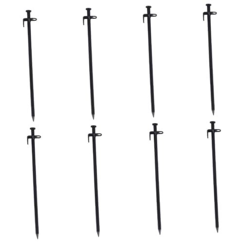 Toyvian 8 Stück Teiliges Stahl Zeltheringe Extra Robust für Outdoor Camping Zeltbefestigung Schwere Böden Geeignet Langlebige und Leichte Erdheringe von Toyvian