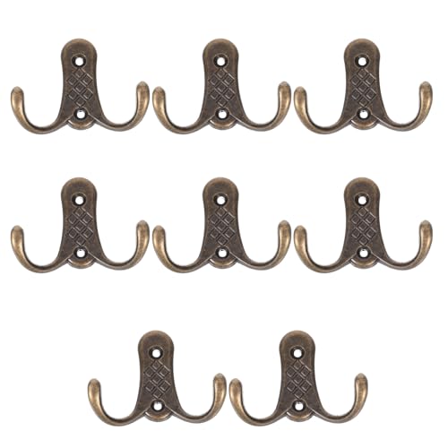 Toyvian 8 Wandgarderobenhaken: Doppelhaken aus Zinklegierung im Vintage-Stil zur Wandmontage – Kleiderbügel für Küchenschränke zum Aufhängen von Mänteln, Hüten und Handtüchern Toyvian 8 Wandgarderobenhaken: Doppelhaken aus Zinklegierung im Vintage-Stil zur Wandmontage – Kleiderbügel für Küchenschränke zum Aufhängen von Mänteln, Hüten und Handtüchern von Toyvian