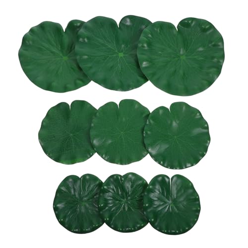 Toyvian 9 Stück Künstliche Schwimmende Seerosenblätter Teiliges in Realistische Lotusblatt Teichdeko für Garten und Pool Wetterfest und Vielseitig Einsetzbar als Wasserpflanzen Ornament Toyvian 9 Stück Künstliche Schwimmende Seerosenblätter Teiliges in Realistische Lotusblatt Teichdeko für Garten und Pool Wetterfest und Vielseitig Einsetzbar als Wasserpflanzen Ornament von Toyvian