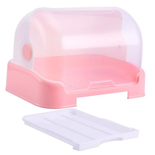 Toyvian Abtropfgestell für Babyflaschen mit Deckel Multifunktionale Aufbewahrungsbox für Geschirr und Utensilien für Küche Herausnehmbarer Abtropfschale und Elegantem Design von Toyvian