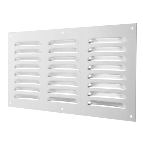 Toyvian Aluminium Außenwand Lüftungsgitter Wetterfeste Abdeckung mit Lamellen Rostbeständig für Bad Küche Trockner und Lüftungssysteme Schützendes Regenabweisendes Design Toyvian Aluminium Außenwand Lüftungsgitter Wetterfeste Abdeckung mit Lamellen Rostbeständig für Bad Küche Trockner und Lüftungssysteme Schützendes Regenabweisendes Design von Toyvian