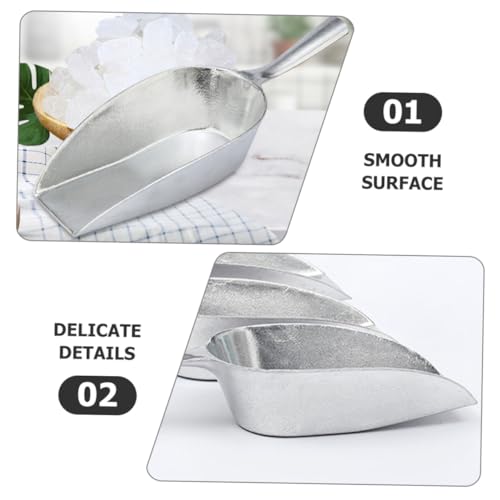 Toyvian Aluminium Eisportionierer Robuste Eisschaufel mit Ergonomischem Griff Vielseitig für Küche Bar Restaurant Geeignet Langlebige Lebensmittelschaufel für Eis Getreide Reis von Toyvian