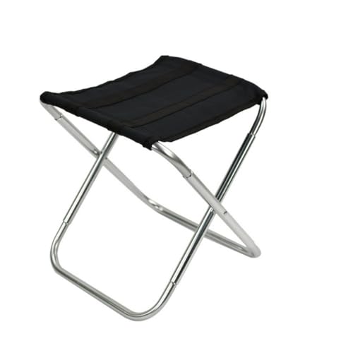 Toyvian Aluminiumlegierung Outdoor Klappstuhl Mittel Silber Atmungsaktiv Leicht Anglerstuhl Tragbar Camping Garten Picknickstuhl von Toyvian