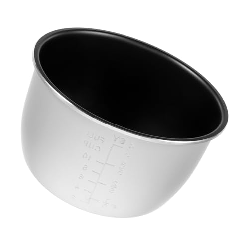 Toyvian Aluminiumlegierung Reiskocher Innentopf Ersatz Nicht Haftend Elektrischer Schnellkochtopf Zubehör Kompatibel Für Dämpfen Schmoren Brei Kochen von Toyvian