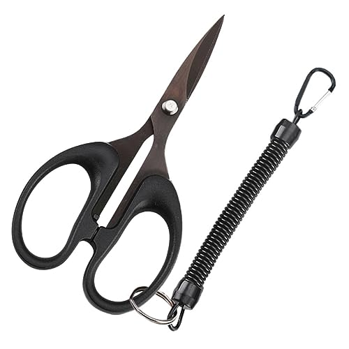 Toyvian Angelschnurschere Geflochtene Faltbare Schere Zopfschneider Professioneller Drahtschneider Verschleißfeste Angelschere Tragbare Angelschere Aus Gummi von Toyvian