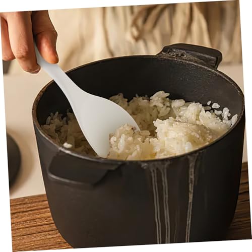 Toyvian Antihaftbeschichteter Silikon Reislöffel Kompakt Hitzebeständig Vielseitiger Reislöffel Küchenhelfer für Reis Suppe Brei Bpa frei Ergonomischer Griff Langlebig von Toyvian