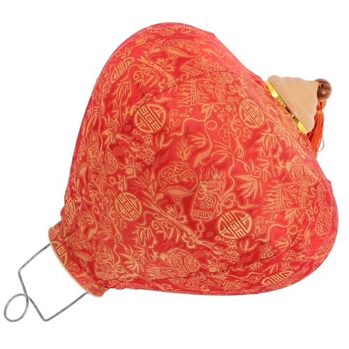 Toyvian Antike Stofflaterne mit Muster Großer Handgefertigter Tassel Lampion Wetterfeste Festival Deko für Garten und Außenbereich Dekorative Vintage Hängelaterne Orange Toyvian Antike Stofflaterne mit Muster Großer Handgefertigter Tassel Lampion Wetterfeste Festival Deko für Garten und Außenbereich Dekorative Vintage Hängelaterne Orange von Toyvian