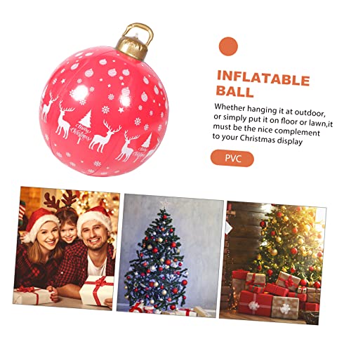 Toyvian Aufblasbare Weihnachtskugel Groß Rot PVC Wetterfeste Outdoor Deko Vielseitig für Garten Terrasse Party Einfache Befüllung Festliche Christbaumkugel Ornamente Toyvian Aufblasbare Weihnachtskugel Groß Rot PVC Wetterfeste Outdoor Deko Vielseitig für Garten Terrasse Party Einfache Befüllung Festliche Christbaumkugel Ornamente von Toyvian