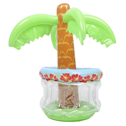 Toyvian Aufblasbarer Kokosnussbaum Getränkekühler Eiskübel für Sommerpartys für Outdoor Events Leicht und Langlebig für Flaschen und Eiswürfel von Toyvian
