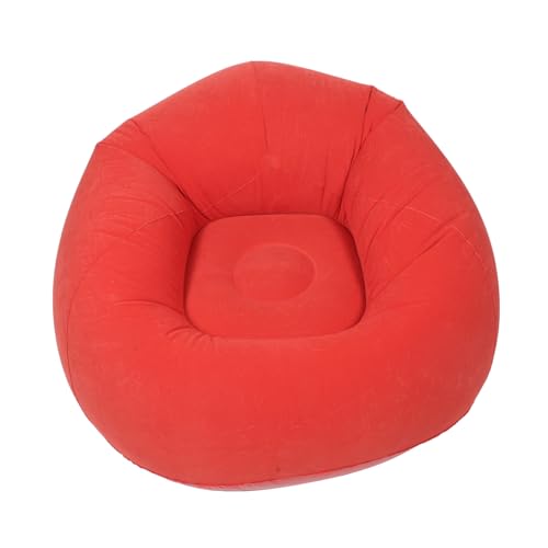 Toyvian Aufblasbares Outdoor-Sofa Faltbarer Tragbarer Lazy-Sessel Wasserdichter Bequemer Liegestuhl mit Aufbewahrungstasche Schneller Aufblasmechanismus für Camping Wohnzimmer Leseraum von Toyvian