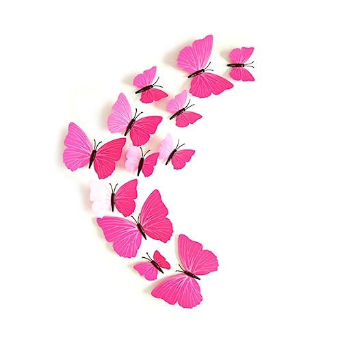 Toyvian 3d Simulation Schmetterling Wandaufkleber 12 Kunst Aufkleber Für Home Decor 3d Aufkleber Pin von Toyvian
