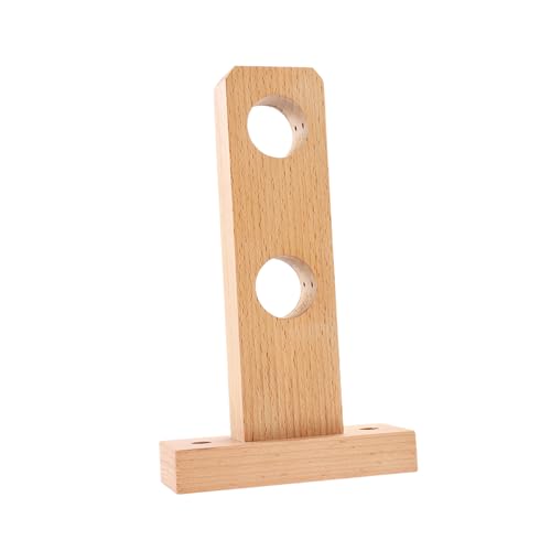 Toyvian Badezimmer Gardinenstangenhalter aus Holz Dekorative Vorhanghalterung mit Lochdurchmesser Stabile Wandhalterung für Duschvorhang und Gardinenstange Passend für Bad Wohnzimmer von Toyvian