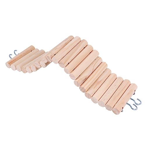 Toyvian Biegsame Holz Kletterleiter mit Haken für Hamster Mäuse Kleintiere Haustier Kletterbrücke zur Bewegungsförderung und Balance Training im Käfig Toyvian Biegsame Holz Kletterleiter mit Haken für Hamster Mäuse Kleintiere Haustier Kletterbrücke zur Bewegungsförderung und Balance Training im Käfig von Toyvian