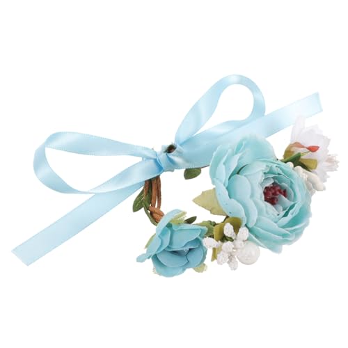 Toyvian Blaues Katzen und Hundehalsband mit Zartem Blumen Design Verstellbarer Leichter Haustierkragen Komfortabel und Hautfreundlich für Fotoshootings und Festliche Anlässe von Toyvian