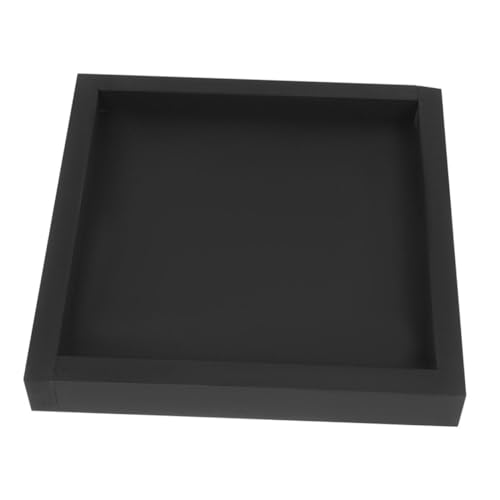 Toyvian Blumentopf Tablett Blumenteller Basis Blumenausstellungsständer Runde Untertasse für Pflanzen Blumenpot -Wasserschalen Pflanzer Tropfschale Topfständer Blumentopf Basis PVC Schwarz von Toyvian