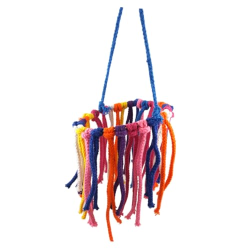 Toyvian Buntes Baumwoll knotenkauspielzeug für Papageien und Kleine Vögel Langlebiges Kauspielzeug Geeignet als Vogelkäfig schaukel Farbige Seile Robust und Installieren Zufällige Farbe Toyvian Buntes Baumwoll knotenkauspielzeug für Papageien und Kleine Vögel Langlebiges Kauspielzeug Geeignet als Vogelkäfig schaukel Farbige Seile Robust und Installieren Zufällige Farbe von Toyvian