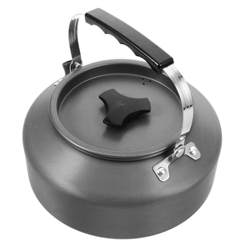 Toyvian Camping Wasserkocher Leicht Tragbar Langlebig Kompakt für Outdoor Tee Kaffee Kochen Unterwegs Schwarz von Toyvian