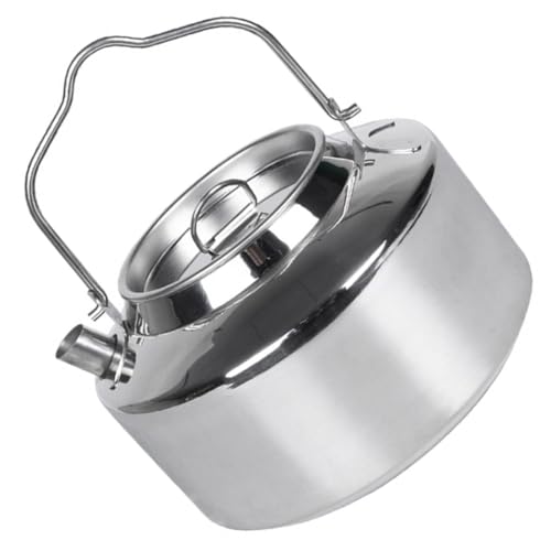 Toyvian Camping Wasserkocher Tragbarer Wasserkessel Stovetop Wasserkocher Leicht Kompakt Ergonomischer Griff Für Outdoor Wandern Picknick von Toyvian