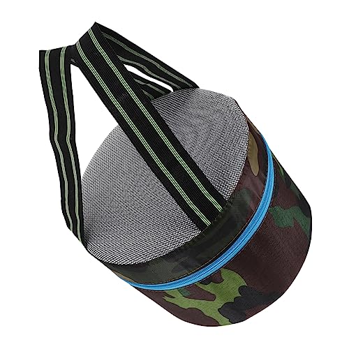 Toyvian Campinghocker Robustem Leichter Tragbarer Gartensitz für Outdoor Aktivitäten für Camping Angeln und Gartenarbeit mit Praktischer Handytasche und Camouflage Oberfläche von Toyvian