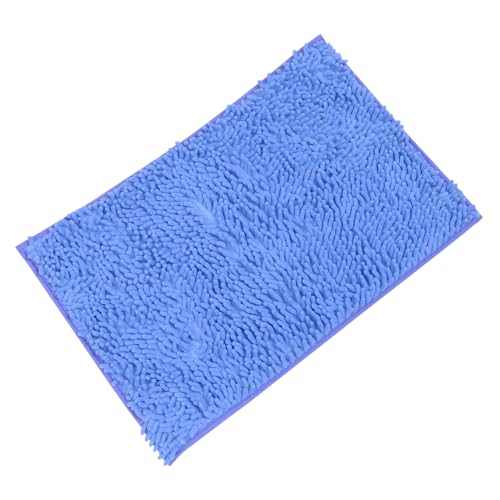 Toyvian Chenille Anti rutsch Badematte Rutschfester Badezimmerteppich Badvorleger Saugfähig für Küche Schlafzimmer Wohnzimmer Praktische Fußmatte in Schneegrün von Toyvian