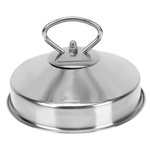 Toyvian Dampfgarer Deckel Topf Abdeckung Leicht Hitzebeständig Kochtopfdeckel mit Spritzschutz Überlauf Funktion für Gemüse Dünsteinsatz Küche von Toyvian