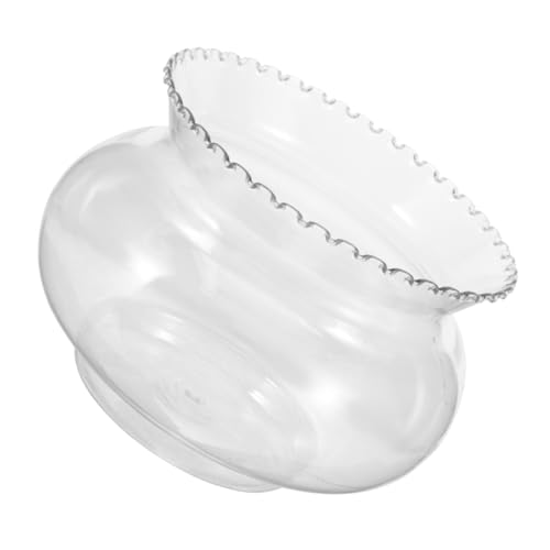 Toyvian Desktop Fischglas Aquarium Transparentes Goldfischbecken Design für Büro und Zuhause Zubehör zur Dekoration und Umweltschönung von Toyvian