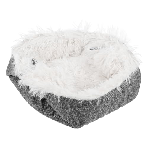 Toyvian Dickes Haustierbett für Katzen und Hunde Waschbares Faltbares Kuschelnest rutschfeste Matte Geeignet für Innenbereiche Auto und Zuhause Komfortabel und Warm für Kleine Haustiere von Toyvian