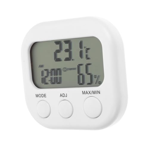 Toyvian Digitales Temperatur Luftfeuchtigkeitsmessgerät mit Großem Lcd display Präziser Sensor Standdesign für Innenräume Handlich und Langlebig Geeignet für Zuhause und Büro von Toyvian