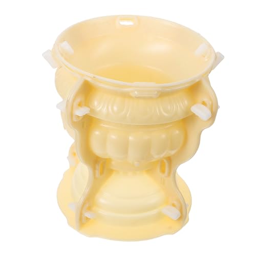 Toyvian Diy Blumentopf Form Runde Kunststoff Blumenkübel Gießform für Kreative Bastelprojekte für Beton und Epoxidharzgestaltungen von Toyvian