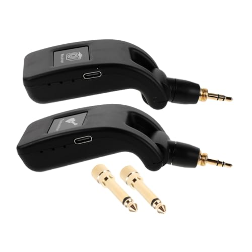 Toyvian Drahtloser Musikinstrumenttransceiver drahtloses Bassgitarrensystem Akustikgitarren-Funksystem USB -Gitarrensender Gitarren -Wireless -Abholung Metall Kunststoff Schwarz Toyvian Drahtloser Musikinstrumenttransceiver drahtloses Bassgitarrensystem Akustikgitarren-Funksystem USB -Gitarrensender Gitarren -Wireless -Abholung Metall Kunststoff Schwarz von Toyvian