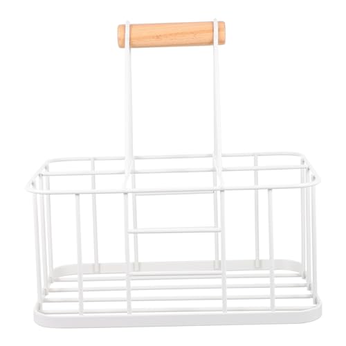 Toyvian Drahtregal Weinflaschenhalter Metall Weinregal Weinflaschenregal Weinaufbewahrungshalter Weinregale Arbeitsplatte Handgehaltener Weinkorb Vertikales Weinregal Weinhalter von Toyvian