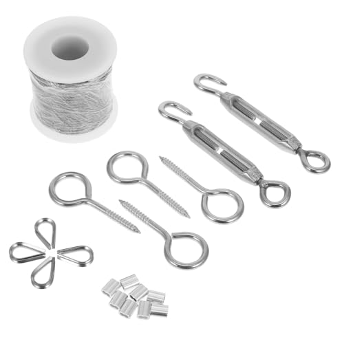 Toyvian Drahtseil Aufhängeset für Outdoor Nutzung Robustes Kabelkit für Garten und Terrassenbeleuchtung Wäscheleine und Wetterfest und Langlebig Toyvian Drahtseil Aufhängeset für Outdoor Nutzung Robustes Kabelkit für Garten und Terrassenbeleuchtung Wäscheleine und Wetterfest und Langlebig von Toyvian