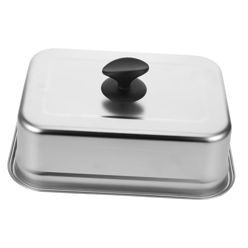 Toyvian Eckiger Grillabdeckhaube Basting Deckel für Rechteckige Pfannen Robustes BBQ Zubehör Universeller Dampfabdeckung Hitzebeständig Poliert für Grill und Küche Toyvian Eckiger Grillabdeckhaube Basting Deckel für Rechteckige Pfannen Robustes BBQ Zubehör Universeller Dampfabdeckung Hitzebeständig Poliert für Grill und Küche von Toyvian