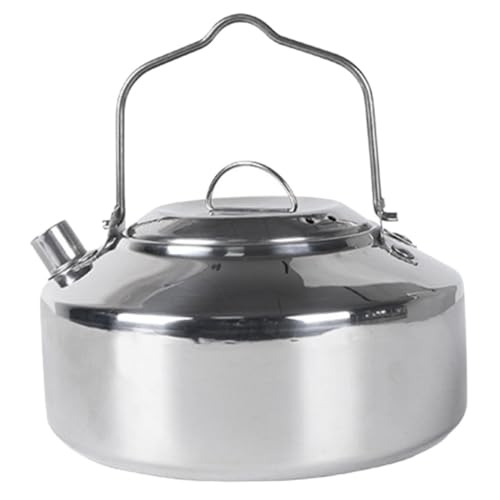 Toyvian Edelstahl Camping Wasserkocher Robuster Tragbarer Kessel für Tee und Kaffee Hitzebeständig Rostfrei Ergonomischer Griff Vielseitig für Outdoor Wandern Camping Angeln und Reisen Toyvian Edelstahl Camping Wasserkocher Robuster Tragbarer Kessel für Tee und Kaffee Hitzebeständig Rostfrei Ergonomischer Griff Vielseitig für Outdoor Wandern Camping Angeln und Reisen von Toyvian