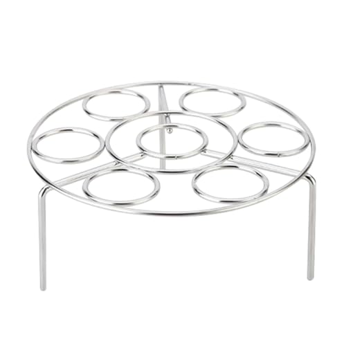 Toyvian Edelstahl Dampfgarer Eierhalter Dämpfeinsatz für Töpfe Hitzebeständig Abkühlgitter Mehrzweck Küchensteamer Zubehör für Gleichmäßiges Garen und Nährstofferhalt von Toyvian