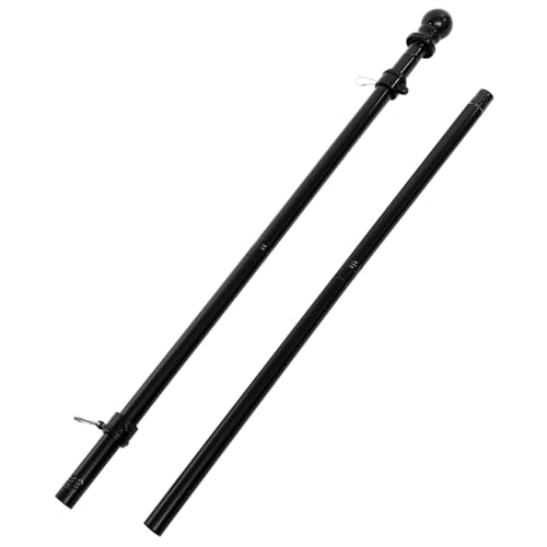 Toyvian Edelstahl Fahnenmast Rostfrei mit Fünf Verstellbaren Positionen und Rotation Wetterfester Flaggenhalter für Garten Terrasse Wand und Haus von Toyvian