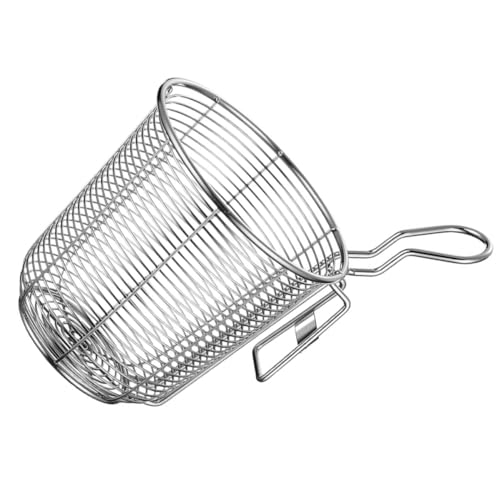Toyvian Edelstahl Küchensieb mit Langem Griff Hitzebeständiger Spaghettosieb Löffel Praktischer Sieblöffel für Nudeln Gemüse und Hot Pot Rostfrei Leicht zu Reinigen und Sicher im Gebrauch von Toyvian