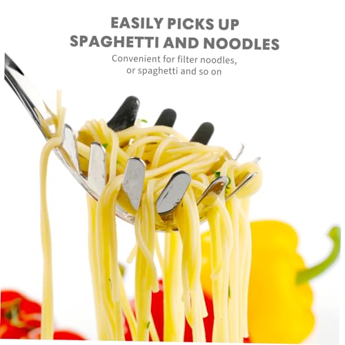 Toyvian Edelstahl Spaghetti löffel Nudelschöpfer Praktisch Ergonomisch Glatte Oberfläche Für Küche Kochen Pasta Servieren Spülmaschinenfest Robust Vielseitig von Toyvian