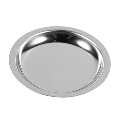 Toyvian Edelstahl Teebeutelhalter mit Tropfschale Runde Teebeutelablage aus Rostfreiem Stahl Kleiner Teebeuteluntersetzer für Zuhause Teezimmer und Restaurant Schlichte Tischdekoration von Toyvian