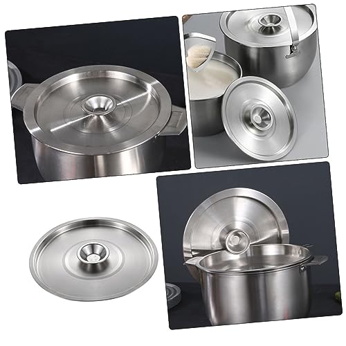 Toyvian Edelstahl Topfdeckel Robuster Wiederverwendbarer Pfannen Gewürzdeckel Spritzschutzsicher Vielseitig Einsetzbar Passend für Töpfe mit Innendurchmesser Leicht zu Reinigen von Toyvian