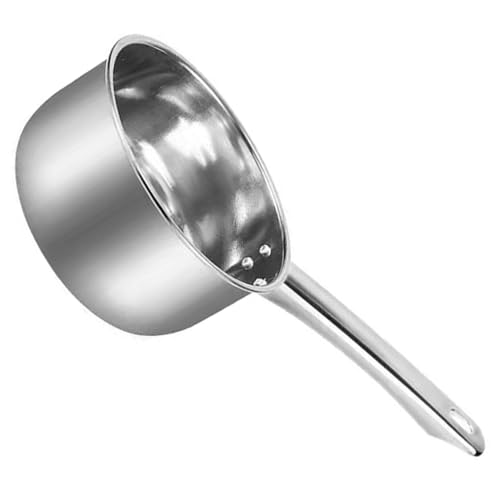 Toyvian Edelstahl Wasserschöpfkelle Tiefes Schöpflöffel Küchenutensil Ergonomisch Griff Metall Kelle Ausgießer Multifunktional für Haushalt Gemüse Obst Reinigung von Toyvian