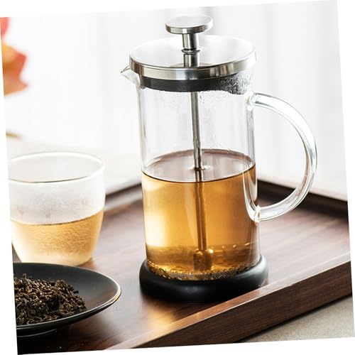 Toyvian Edelstahl glas Kaffeepresse Kaffeemaschine Manuelle Haushalts kaffeepresse Langlebiger Filter Schneller Milchaufschäumer Hitzebeständig Geeignet für Büro und Zuhause Toyvian Edelstahl glas Kaffeepresse Kaffeemaschine Manuelle Haushalts kaffeepresse Langlebiger Filter Schneller Milchaufschäumer Hitzebeständig Geeignet für Büro und Zuhause von Toyvian