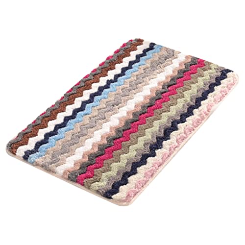 Toyvian Eingangstürmatte Eingangsteppiche Drinnen Saugfähig Fußmatten Waschbar Teppiche Für Den Eingangsbereich Vordere Türmatte Willkommen Dünn Flurmatte Polyester Zufällige Farbe von Toyvian